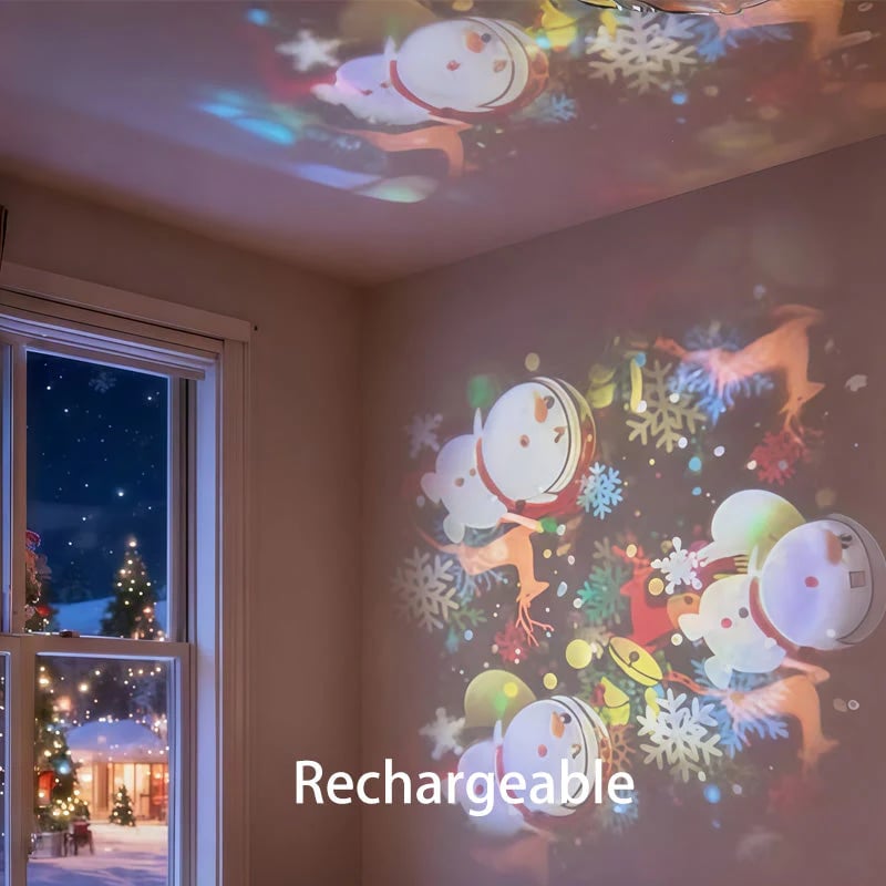 Multi-Themes Dynamic Rotating Ocean Projection Night Light