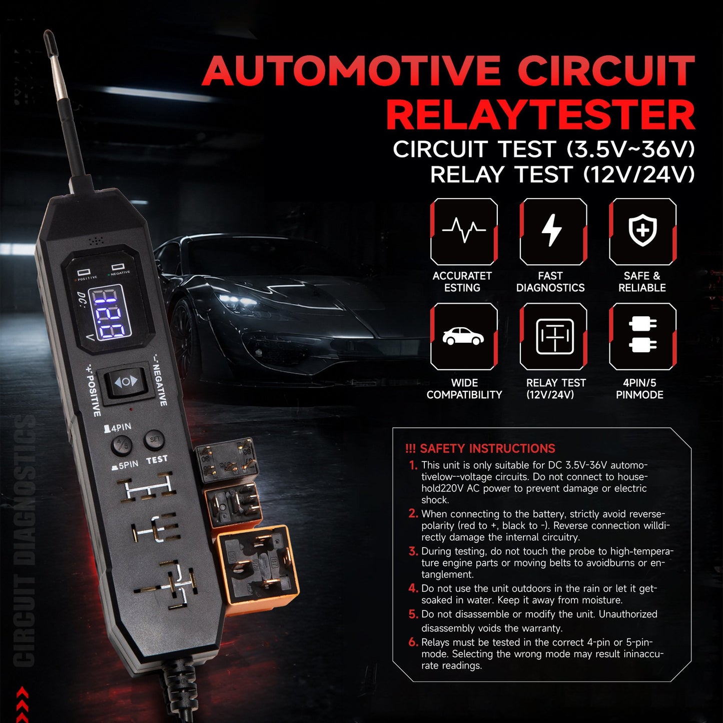 🎉2 in 1 Power Circuit Probe Tester