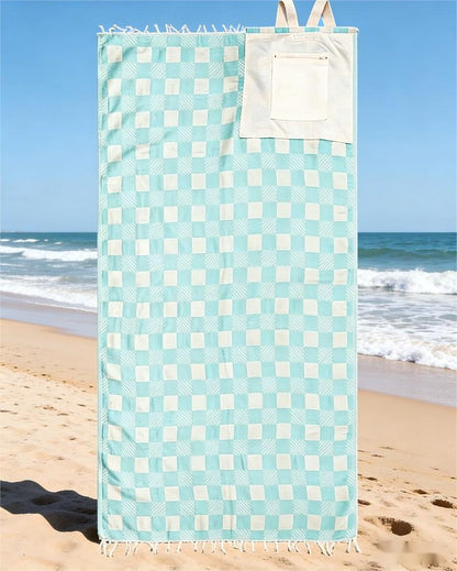 🔥Hot Sale 49% off🌟🌊 2-in-1 Convertible Beach Towel Bag