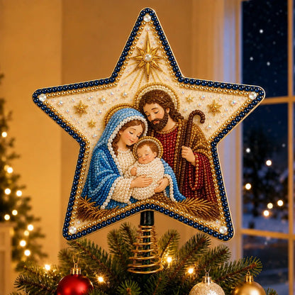Floralshe DIY Pearl Art Tree Topper - ✝️ The Birth of Jesus