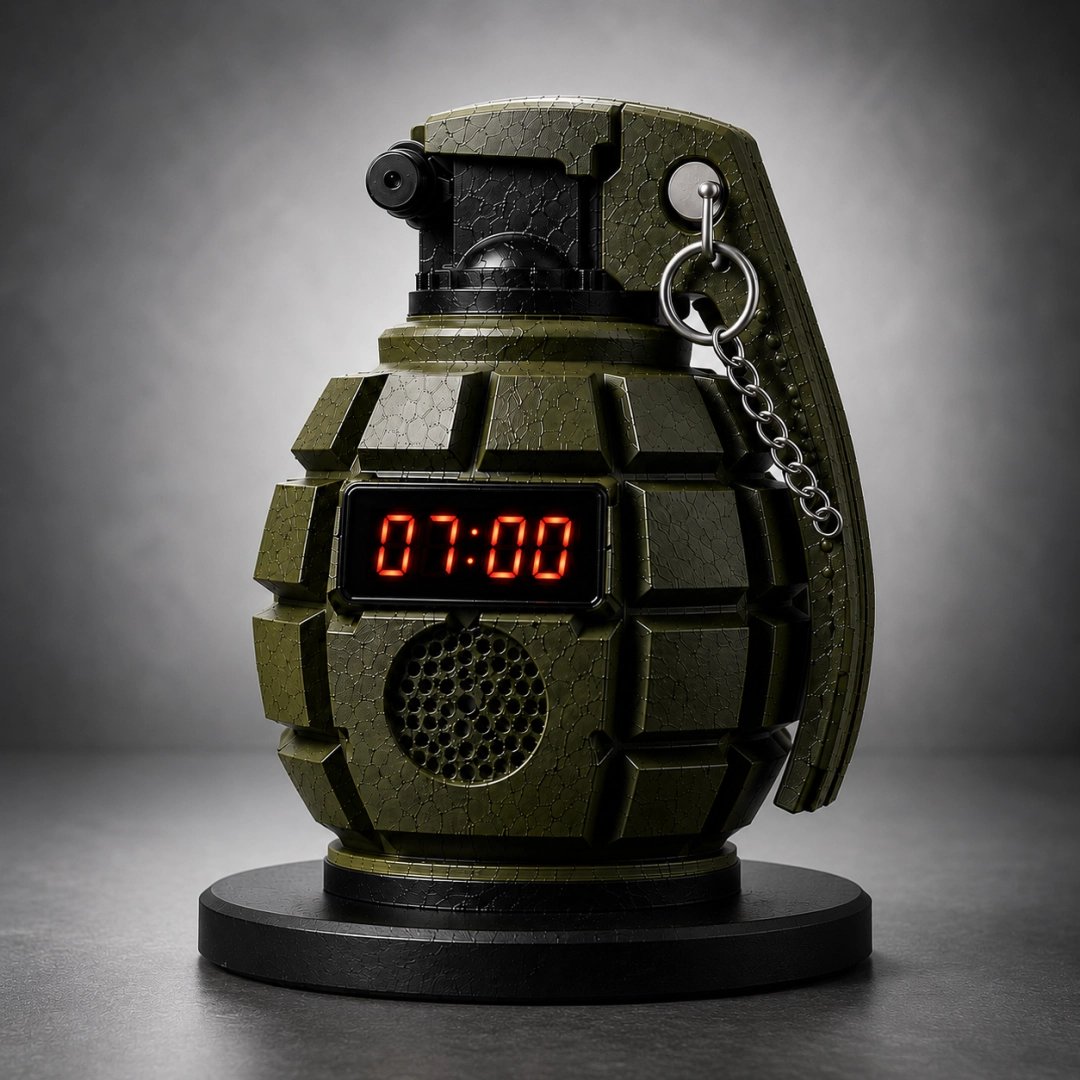 Grenade Alarm Clock