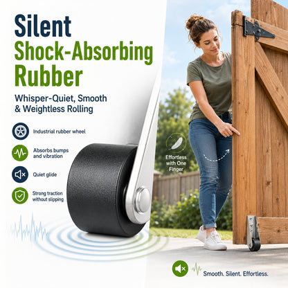 🔧 Heavy-Duty Gate Support Wheel – Anti-Sag Fence Repair Roller for Smooth, Easy Gate Movement ✨