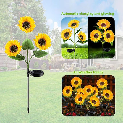 🌻Mother's Day Sale 49% OFF🌞Solar LED Sunflower Garden Lights-29.6inch/74cm