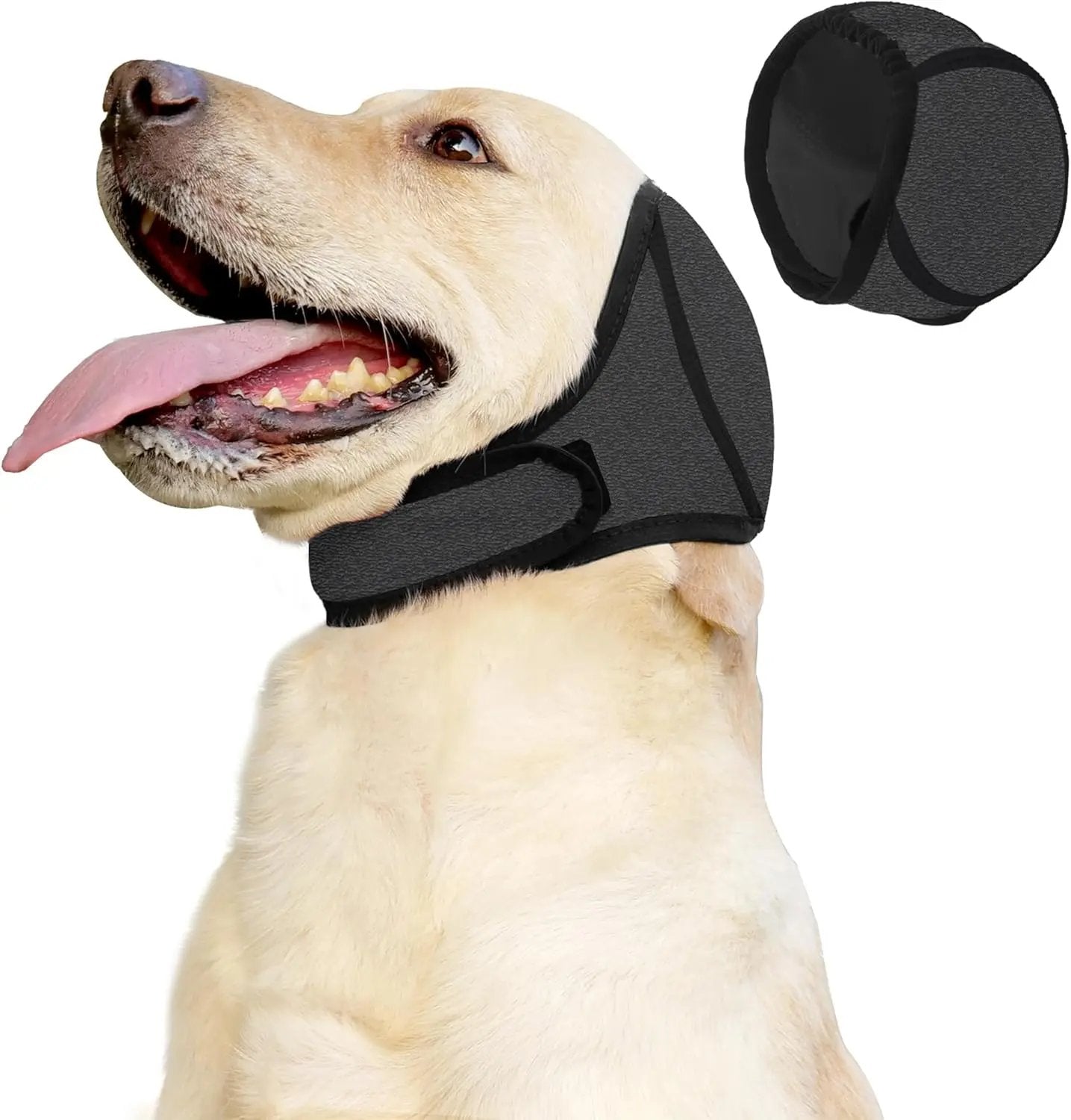 🔥 [Flash Sale - 50% OFF] No More Shivering from Thunder & Dryers! ❤️  Dog Calming Ear Wrap for Instant Anxiety Relief