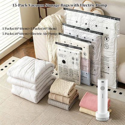 🏆 55K+ SOLD! 📦Vacuum Storage Bags with Electric Pump