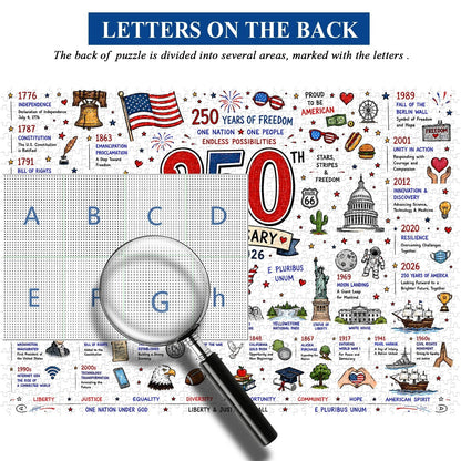🧩🦅 Patriotic America 1000-Piece Puzzle – A Tribute to Freedom🎁 Buy 2 Free Shipping