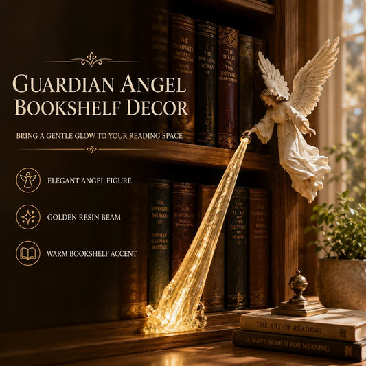 ⏳ Last day 50% OFF –🪽Guardian Angel Bookshelf Lamp✨
