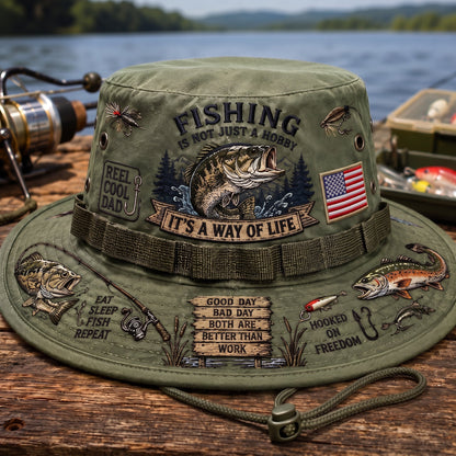 Last Day Promo: 49% OFF🎣Fishing Is a Way of Life Boonie Hat