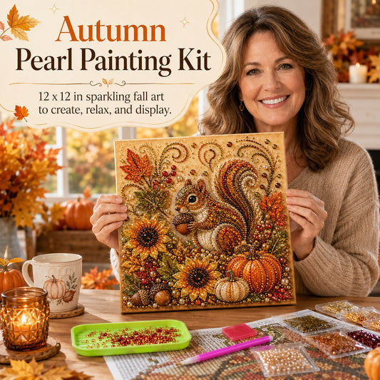 🔥Last Day 49% OFF 🍂✨DIY Fall Pearl Painting Kit – Create Sparkling Fall Masterpieces