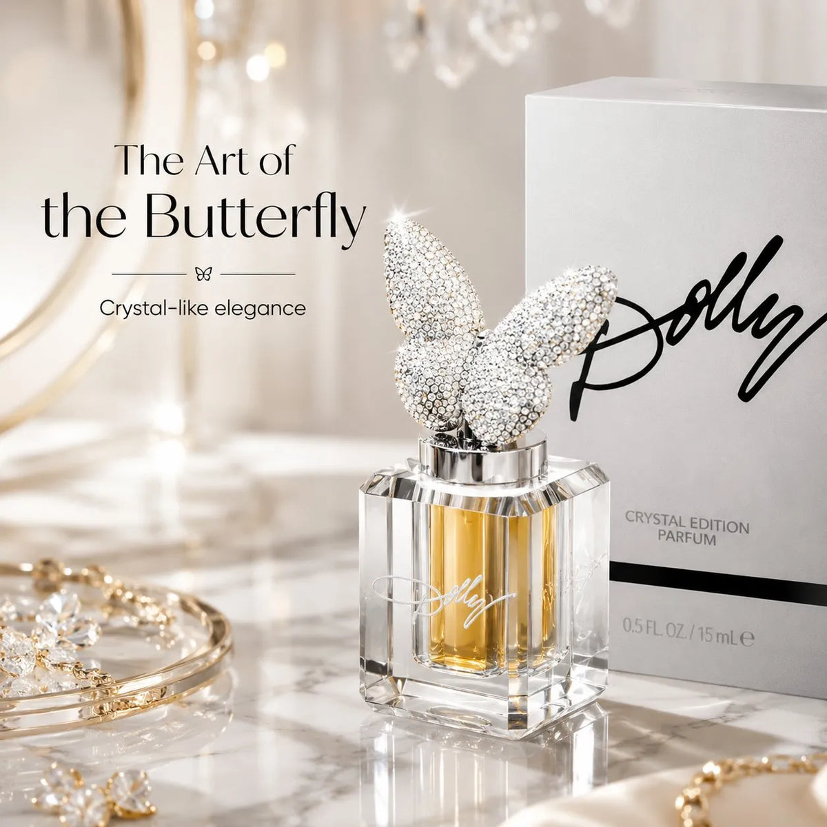 🦋 Crystal Butterfly Fragrance – Jewel-Inspired Luxury Perfume with Sculptural Butterfly Bottle