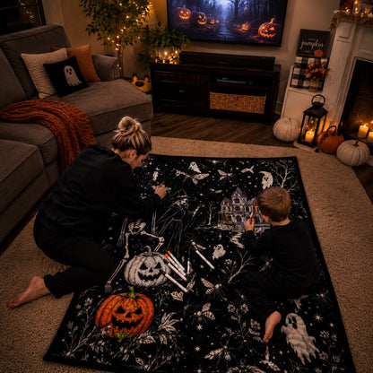 Trick Or Trace Halloween Coloring Blanket 🎃👻