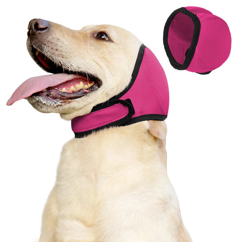🔥 [Flash Sale - 50% OFF] No More Shivering from Thunder & Dryers! ❤️  Dog Calming Ear Wrap for Instant Anxiety Relief