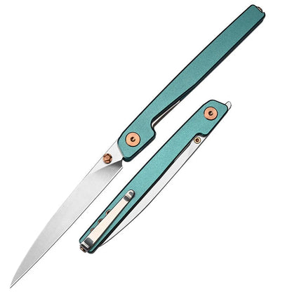 🔥Last Day Sale 49% OFF🎉Stealth Black Aluminum EDC Folding Knife