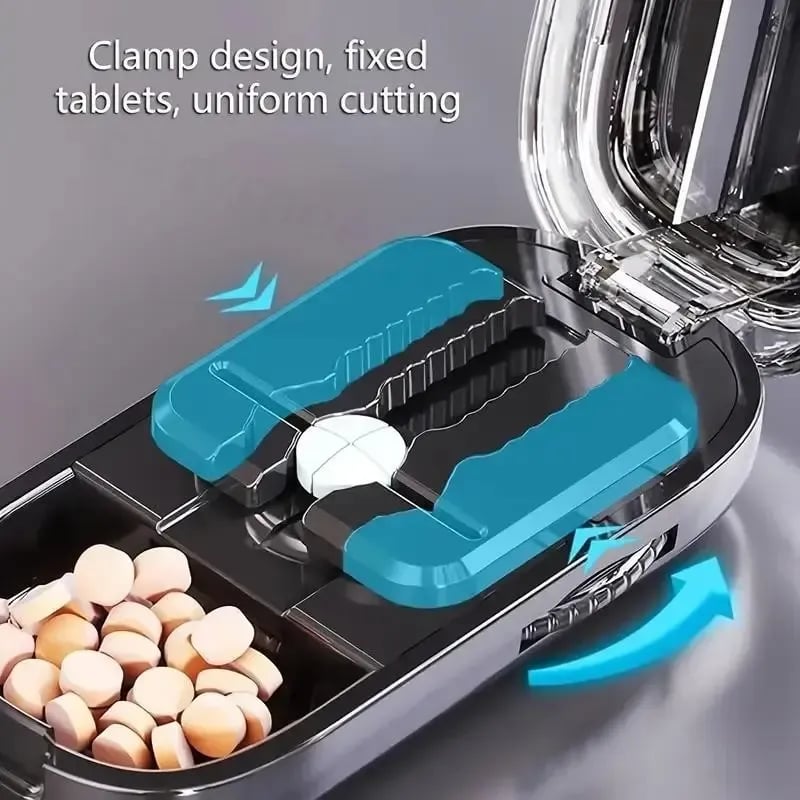 24-Hour Flash Deal⏰Upgrade-Designed Compact 3-in-1 Pill Splitter Organizer
