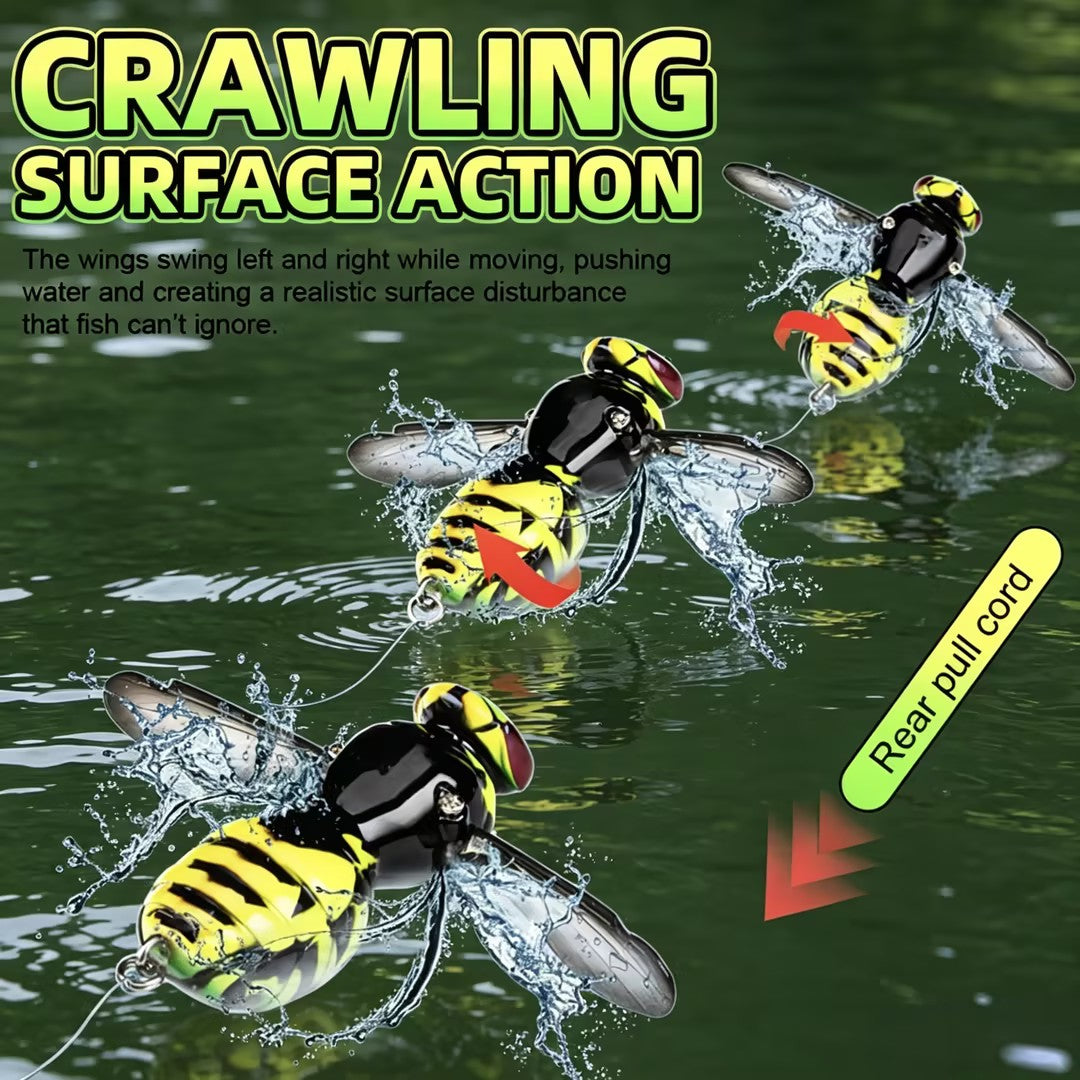 🐝🎣Surface-Crawling Wasp Replica Lure for Fishing
