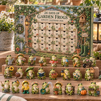 🐸 Garden Frog 24-Day Countdown Calendar – 24 Unique Little Frog Friends & Garden Surprises for Every December Day