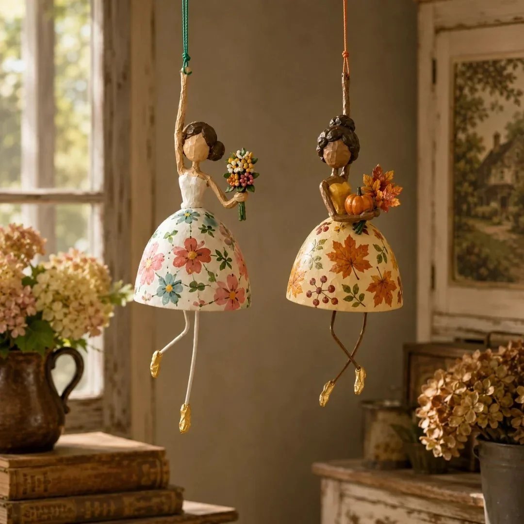 💃🌸 Let Your Space Dance — Whimsical Dancing Lady Hanging Ornament