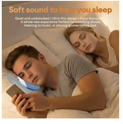 🏆S1 Ultra-Thin Bluetooth Pillow Speaker – Sleep-Friendly & Side Sleeper Comfort