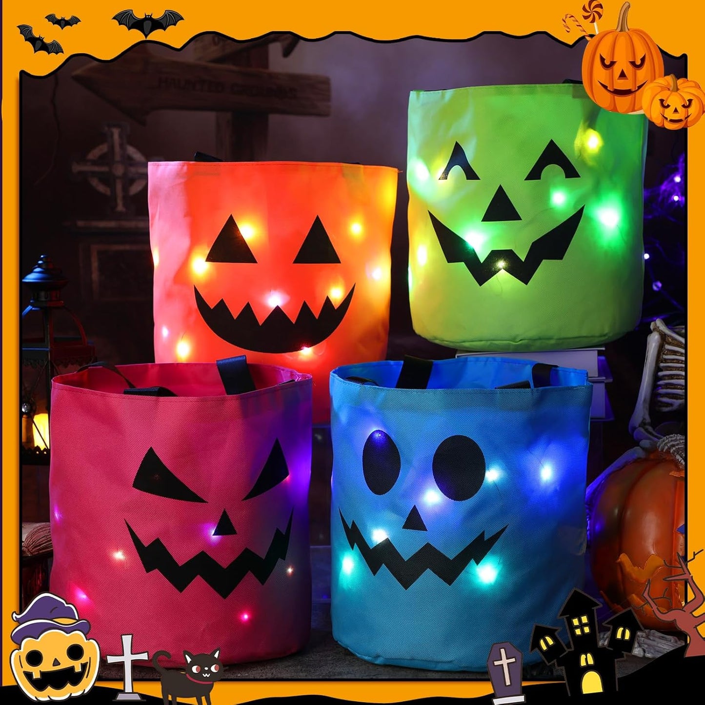 🔥LAST DAY 49% OFF - 🎃 Halloween Candy Bucket Set