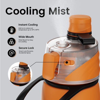 🏀 Basketball Gift Sale 49% OFF - Outdoor portable large-capacity spray sports water bottle