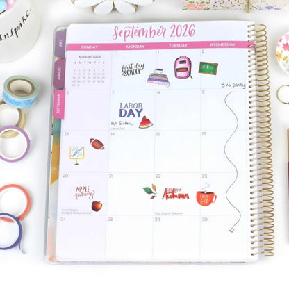 📚🧑‍🏫Teacher Appreciation Gift 2026-27 Dated Planner 13 Month Classroom Organizer