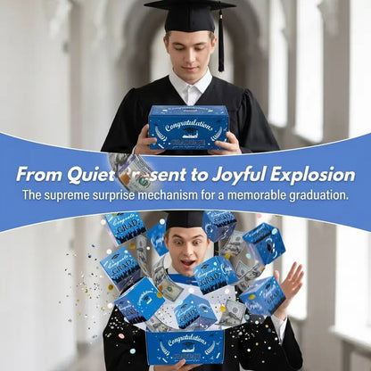 🎓2026 Graduation Explosion Cash Gift Box Fun Pop Up Surprise for Grads