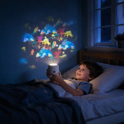 Multi-Themes Dynamic Rotating Ocean Projection Night Light