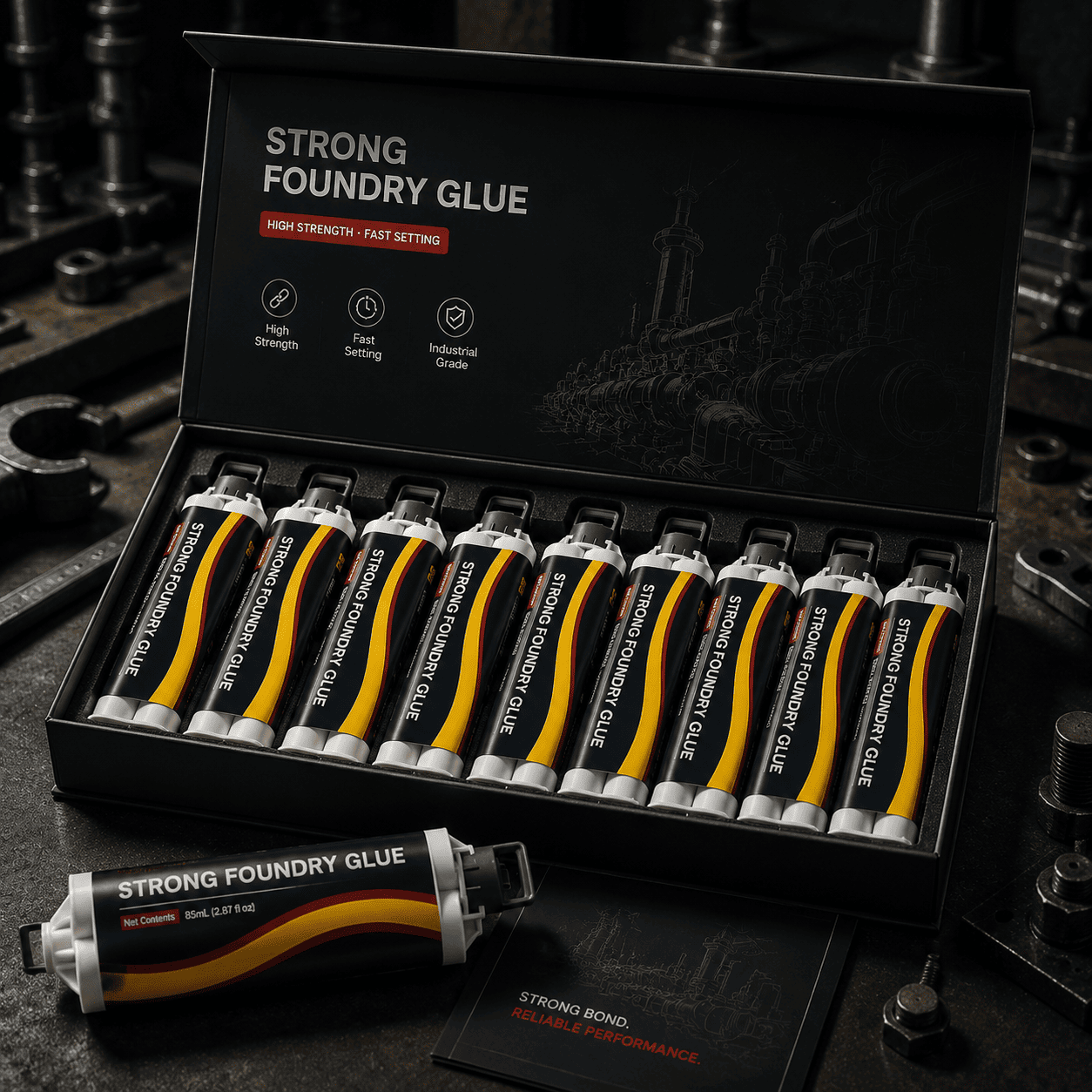 🔥 Industrial Waterproof High Temp Metal Repair Foundry Glue ⚙️