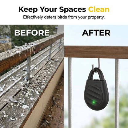 🔥Limited time offer Buy 3 get 2 free！🐦No more trouble from birds, beasts and locusts！Portable Ultrasonic Bird Repellent Keychain