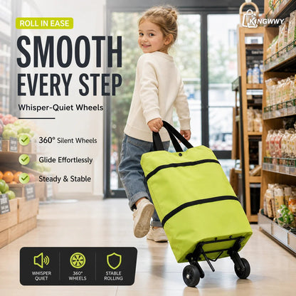 🥳💞 50K+ SALES! ⚡🛒 Shopping bag foldable green bag
