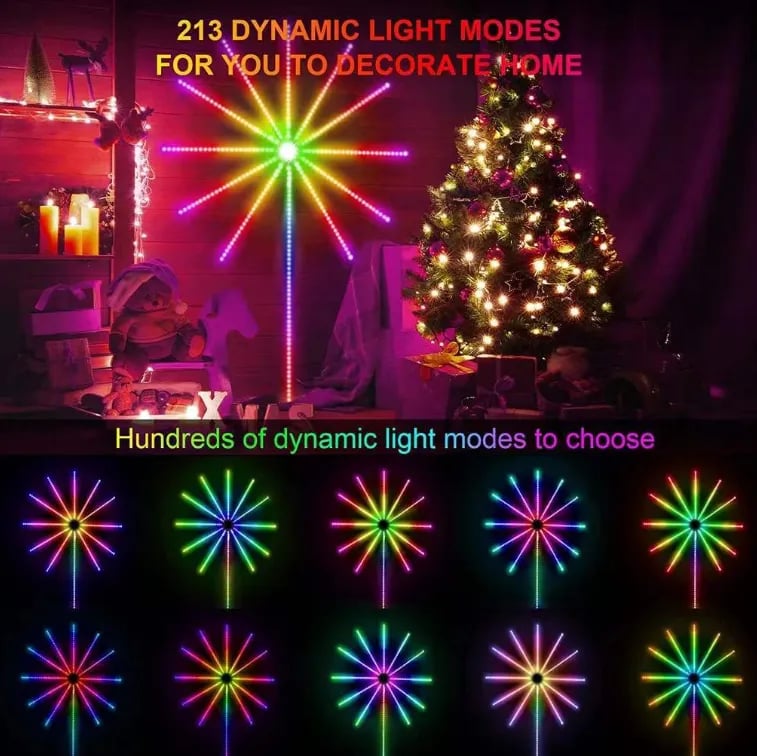 🔥 HOT SALE 🔥🎁💡 Bluetooth Smart Fireworks Led Light