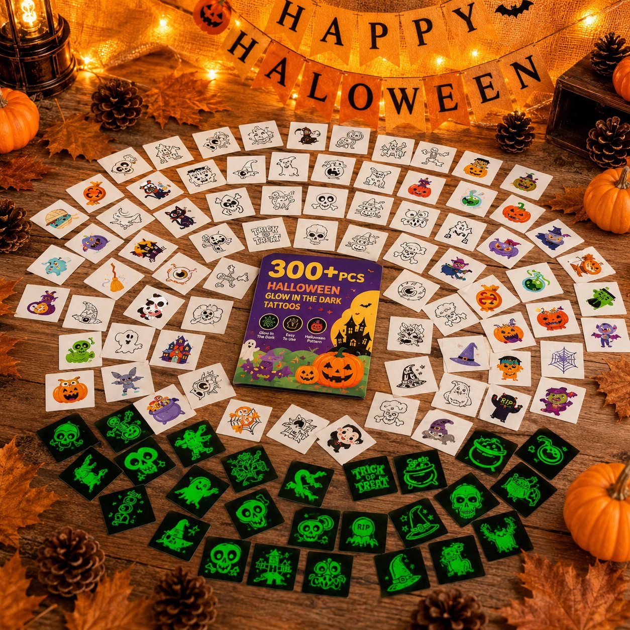 🎃✨ Spooky Glow Tattoos – Halloween Temporary Body Art That Lights Up The Night