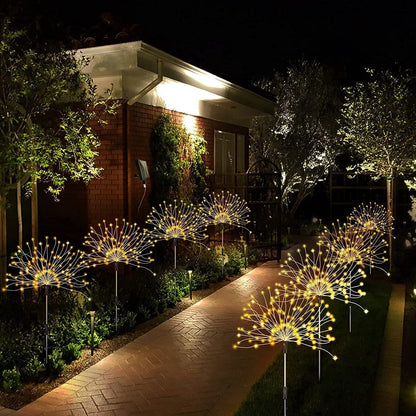 🔥LAST DAY 49% OFF🎁Waterproof Solar Garden Fireworks LED Light