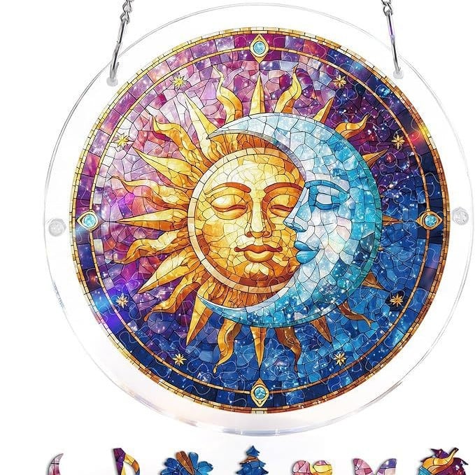 🔥LAST DAY SPECIAL PRICE☀️🛍️Acrylic Jigsaw Puzzle Suncatcher