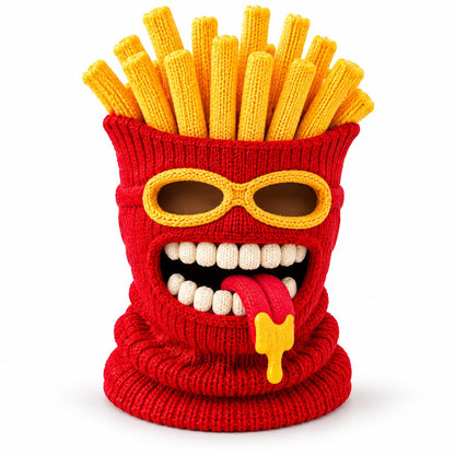 ⏳ Last Day 50% OFF-🍔🏂 3D Burger Monster Knit Ski Mask