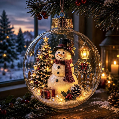 🎄Light Up Christmas Diorama Ornamen – A Magical Mini Winter Wonderland for Your Holiday Home