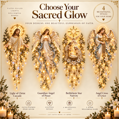 ✨ Last Day – 60% OFF!✨Jesus, Angels, and Nativity Scene Wall Light Decoration✝️