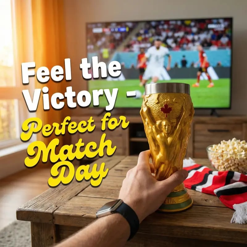 ⚽55K+ SOLD🏆2026 USA-Canada-Mexico World Cup "Trophy" Beer Mug