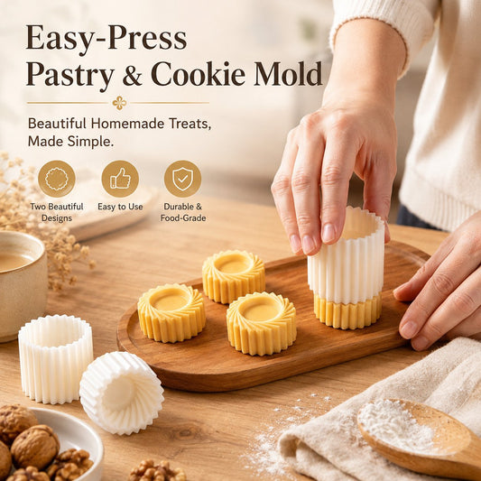 ⏳ A Must-Have for Christmas Desserts: 49% OFF-🍪 Wavy-Pattern Cookie Stamp Tool