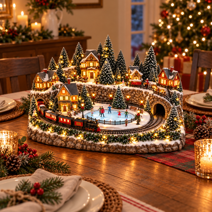 ✨LAST DAY 49% ✨OFF Animated Holiday Train & Ice Rink Scene