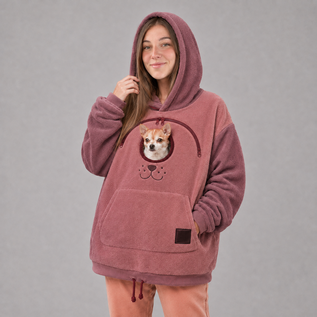 Hands-Free Pet Carrier Hoodie for Small Dogs & Cats