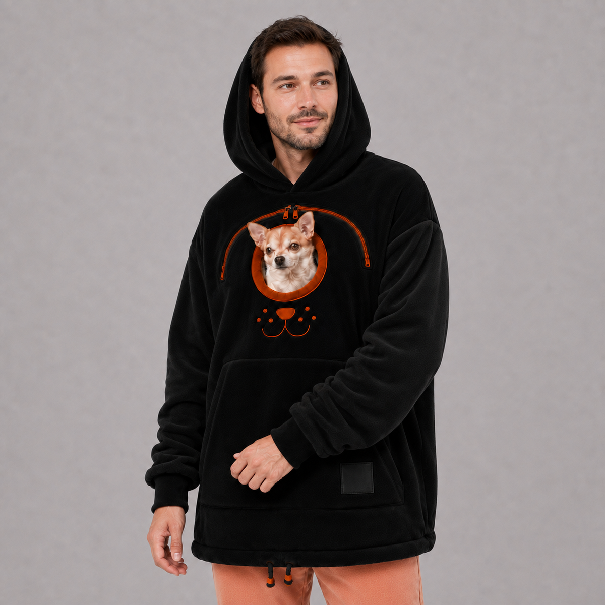 Hands-Free Pet Carrier Hoodie for Small Dogs & Cats