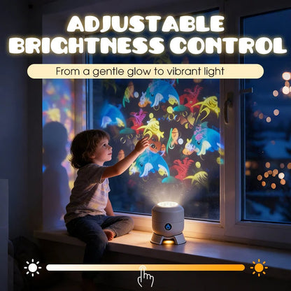 Multi-Themes Dynamic Rotating Ocean Projection Night Light