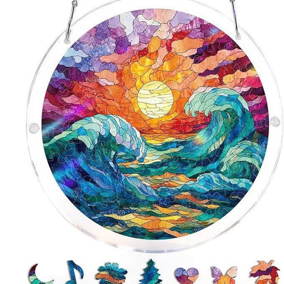 🔥LAST DAY SPECIAL PRICE☀️🛍️Acrylic Jigsaw Puzzle Suncatcher