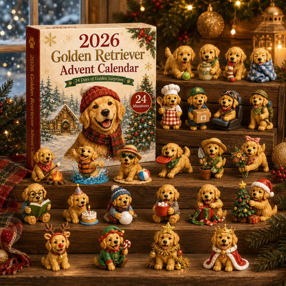 🔥last Day 49%-🐕🎄2026 Golden Retriever Advent Calendar