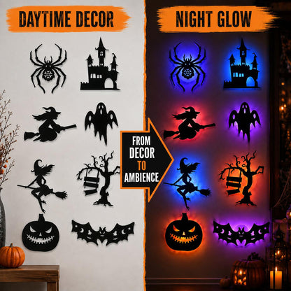 🎃 Halloween Flash Sale 50% OFF – LED Silhouette Wall Light Stickers