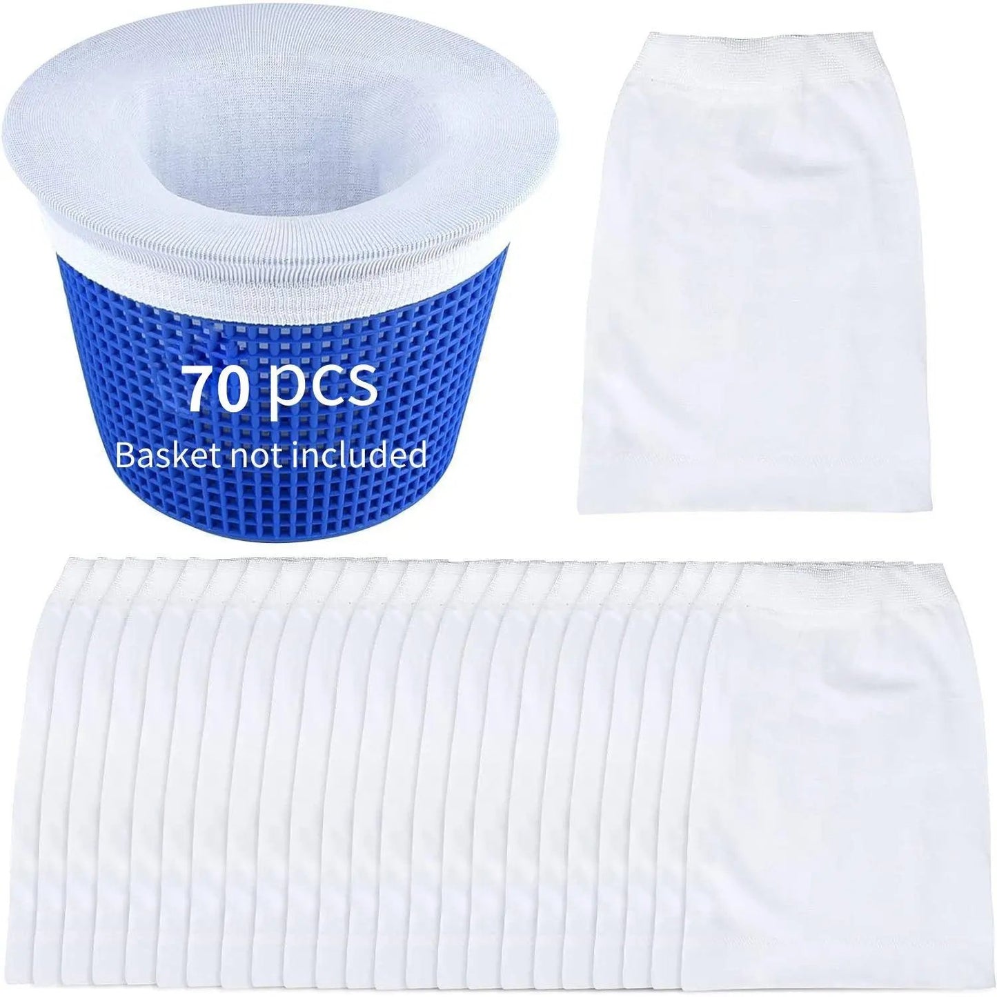 🏆 🏊‍♂️Reusable Dual Layer Pool Skimmer Socks for Superior Debris Filtration