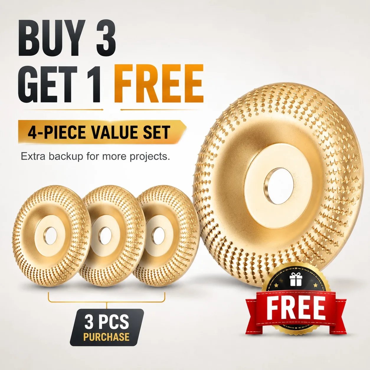 ⚒️Wood Carving Disc Set Heavy-Duty Steel Wheel for Angle Grinder