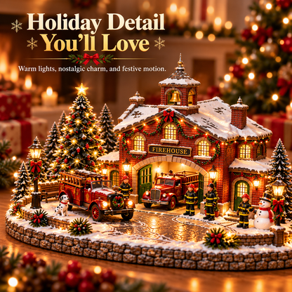 🔥 Last Day 50% Off 🎄 Christmas Fire Station Town™