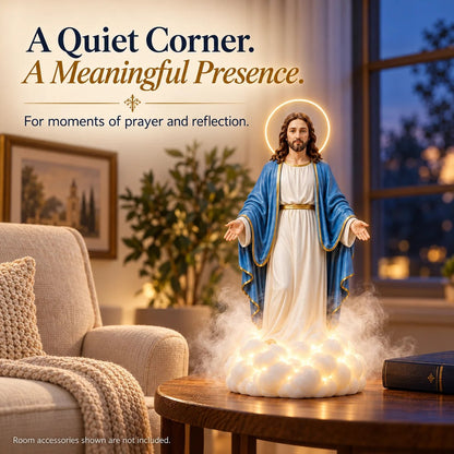 🔥 Last Day 50% OFF ✝️✨ Holy Mist Humidifier —  Daytime Décor, Evening Glow☁️💛